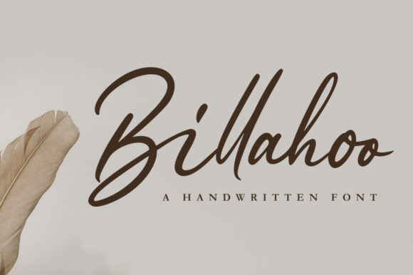 Billahoo: A Handwritten Typeface for Editorial Design