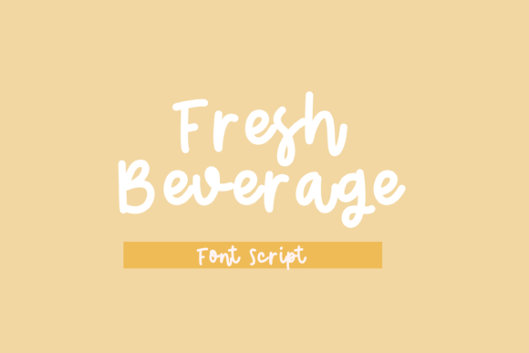 Fresh Beverage: A Handwritten Font That Breathes Life Into Editorial Design