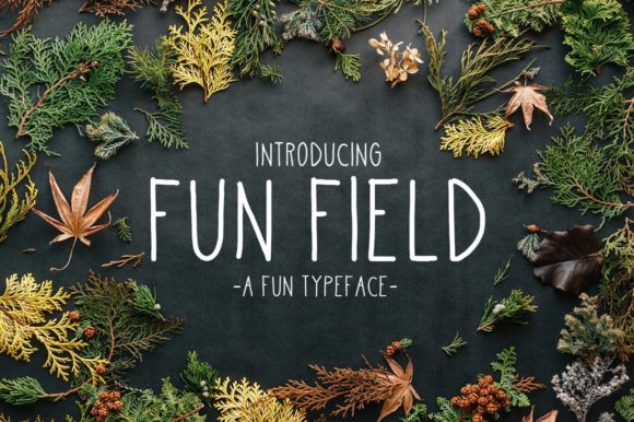 Fun Field: A Handwritten Font for Editorial Design