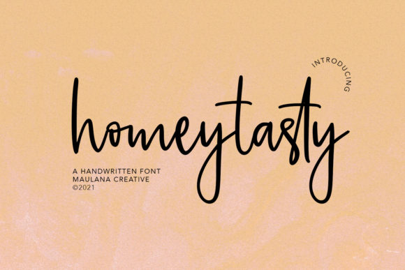 Homeytasty: The Perfect Script Font for Handmade Labels and Shop Branding