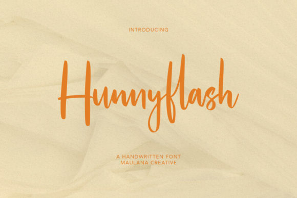 Hunnyflash: The Script Amp Typeface That Stops Scrolling