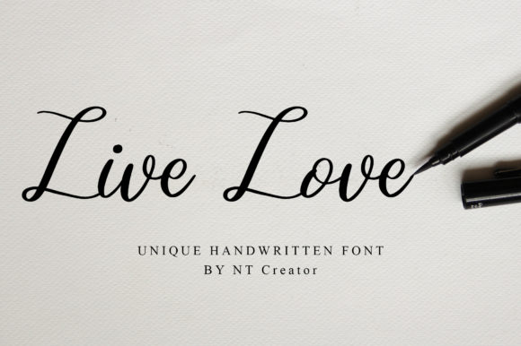 Live Love Handwritten Font for Creative Projects
