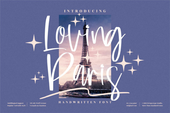Loving Paris Script Font for Digital Campaigns