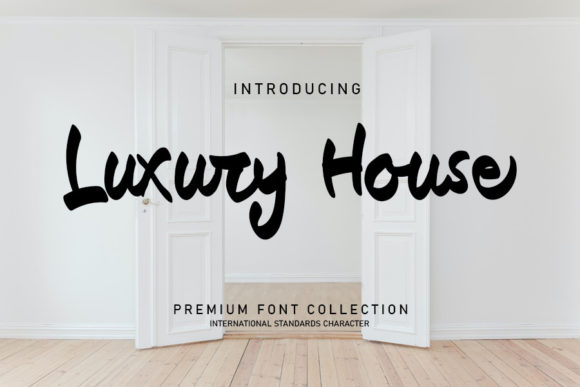 Luxury House: The Handwritten Typeface for Editorial Storytelling