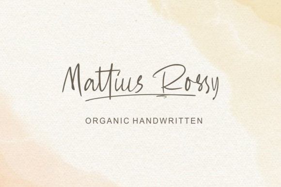 MAttius Rossy Font for Handmade Creations