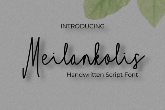Meilankolis: A Stylish Script Font for Branding Projects