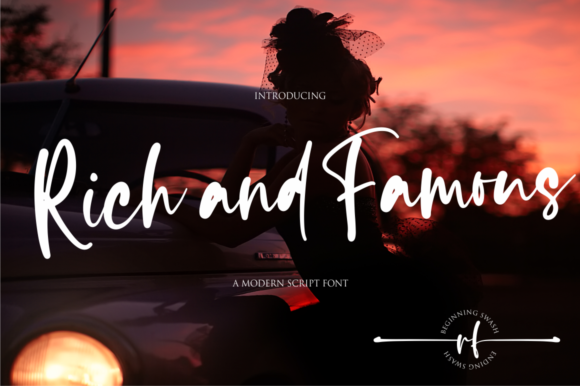 Rich and Famous: A Delicate Script Font for Elegant Brand Identities