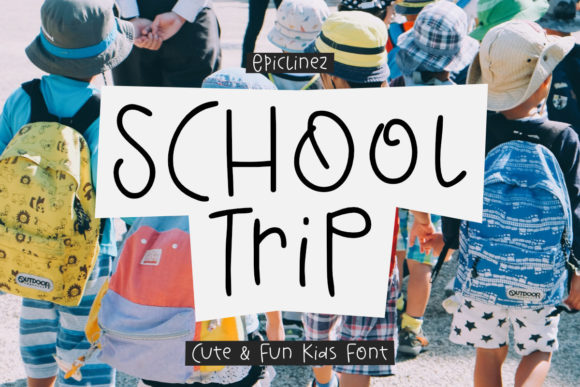 School Trip Script Font Review