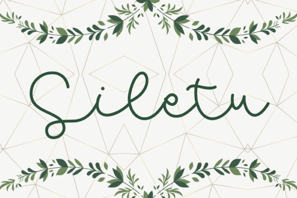 Siletu: A Whimsical Script Font for Polished Branding
