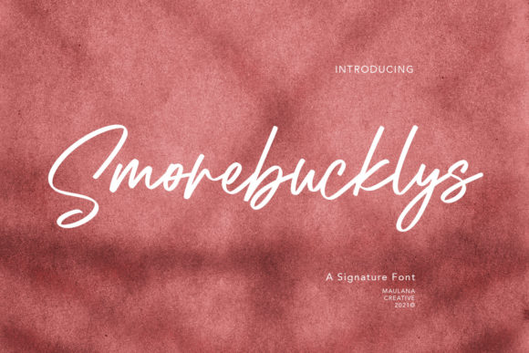 Smorebucklys: A Script Font for Thoughtful Typography
