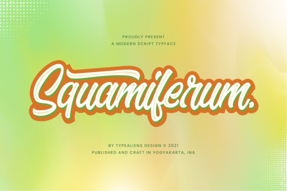 Squamiferum: A Bold Handwritten Font for Editorial Impact