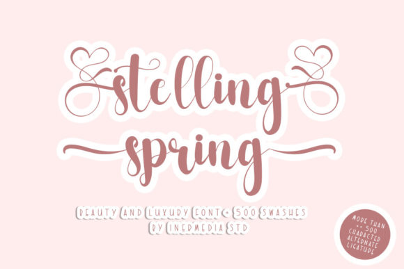 Stelling Spring: A Refined Script Font for Editorial Design