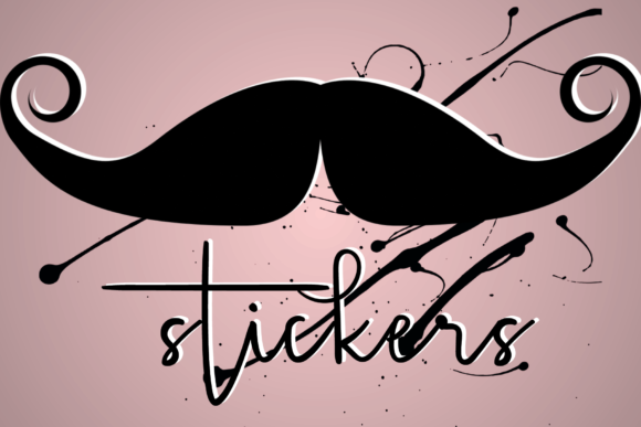 Stickers: A Delicate Handwritten Font for Authentic Brand Identity