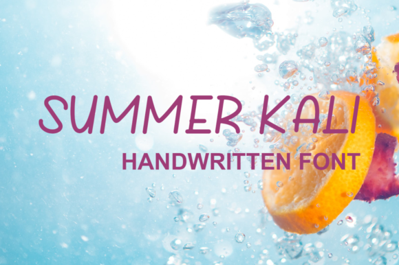 Summer Kali: A Handwritten Font for Seasonal Creativity