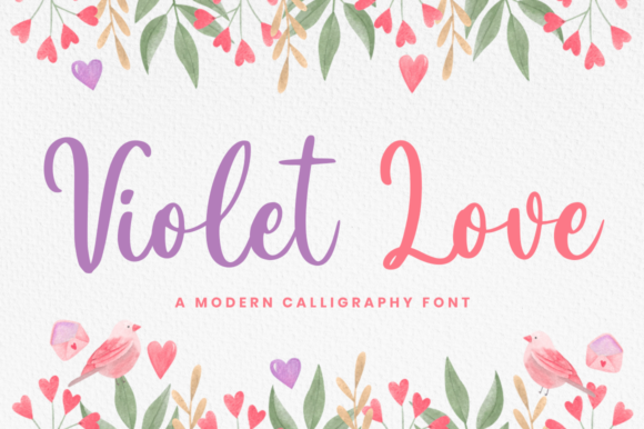 Violet Love Font for Digital Marketing and Branding