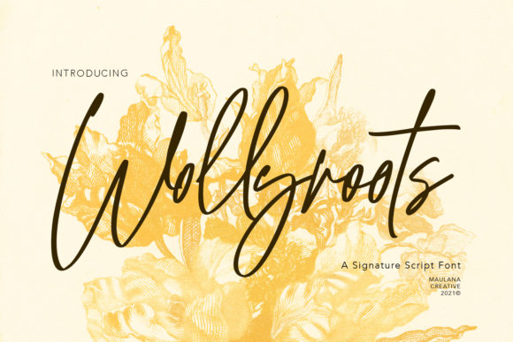 Wollyroots: The Sweet Script Typeface for Modern Web Design